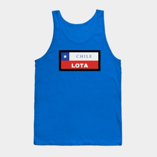 Lota City in Chilean Flag Tank Top